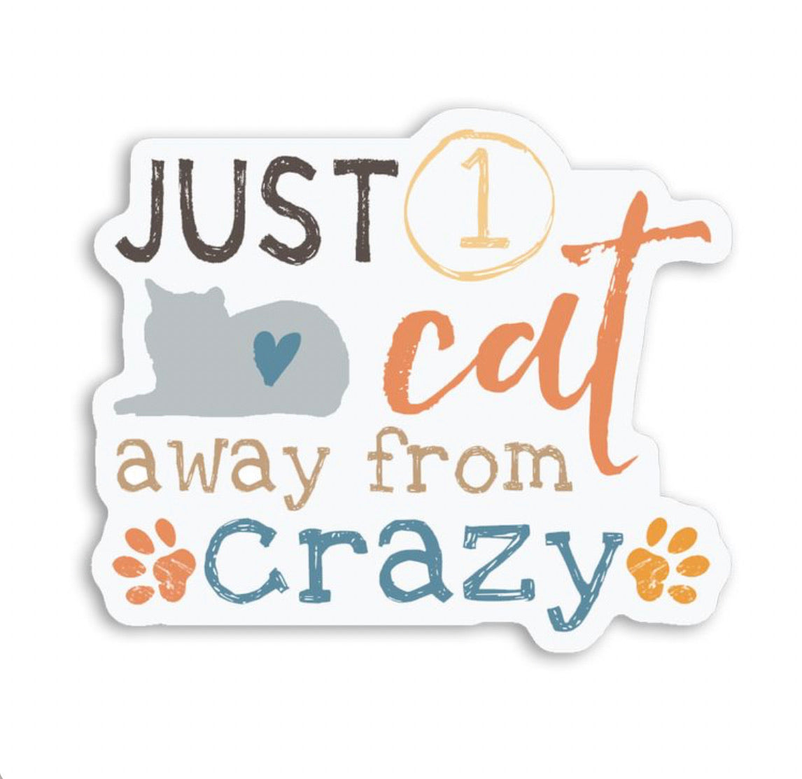 Cat Crazy Sticker