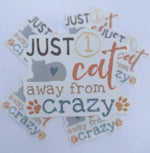 Load image into Gallery viewer, Cat Crazy Sticker
