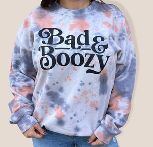 Bad and Boozy Adult Crewneck