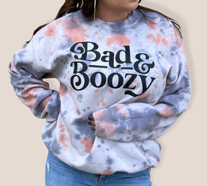 Bad and Boozy Adult Crewneck