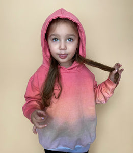 Ombré Sunset Vibes Toddler Hoodie