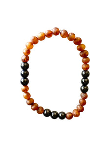 Amber + Shungite: Radiation Blocker Bracelet