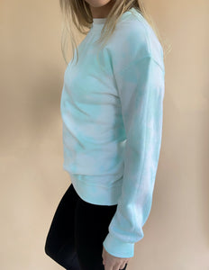 Minty Tie Dye Adult Crewneck